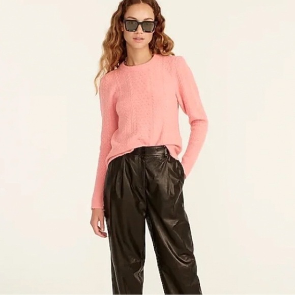 J. Crew Wool/Alpaca Blend Soft Cable Knit Sweater |Size Small| - Picture 7 of 8